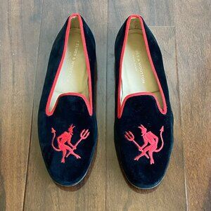 Stubbs & Wooten Velvet "Devil” Loafers